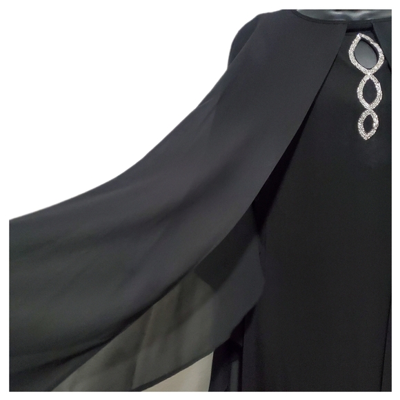 Glamour Nights 2Pc Knee Length Mother of Bride Dress w/ Capelet Jacket Size 8 - Picture 6 of 13